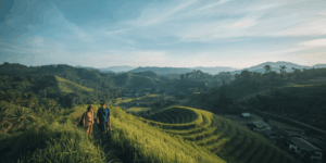 Desa wisata ramah lingkungan di Indonesia, suasana alami dan tenang.