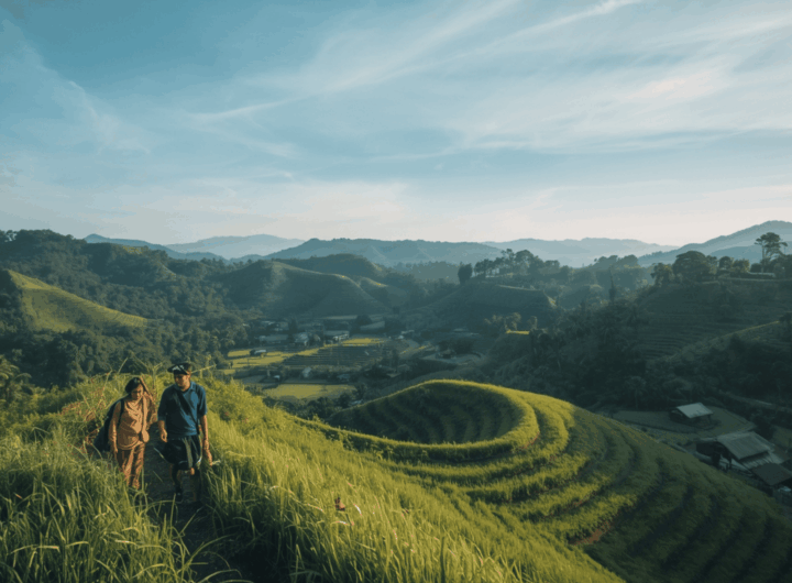 Desa wisata ramah lingkungan di Indonesia, suasana alami dan tenang.